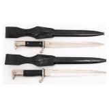 WWII GERMAN K98 DRESS BAYONETS - EICKHORN, SPITZER