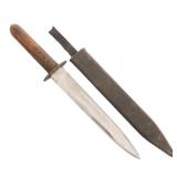 WWII ITALIAN FASCIST COMMANDO DAGGER WITH SCABBARD