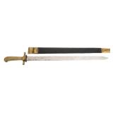 PRUSSIAN M1810/23 HIRSCHFANGER BAYONET & SCABBARD