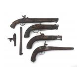 PERCUSSION PISTOLS FOR PARTS OR REPAIR