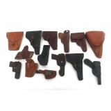 PISTOL AND REVOLVER LEATHER HOLSTERS
