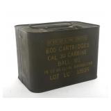 SEALED CAN 30 CARBINE AMMUNITION - 600 ROUNDS