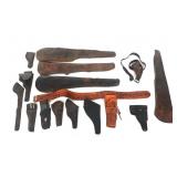 LEATHER HANDGUN HOLSTERS AND RIFLE SCABBARDS