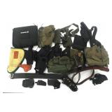PISTOL AND REVOLVER HOLSTERS, BELT, AND POUCHES