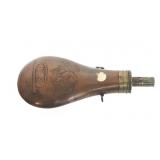 1832 US R. DINGEE EAGLE & BUGLE POWDER FLASK