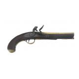 BRITISH TOWER .64 CALIBER BRASS BARRELED PISTOL