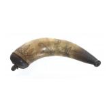 CARVED POWDER HORN