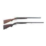 HOPKINS & ALLEN & FOX SIDE BY SIDE 12 GA SHOTGUNS