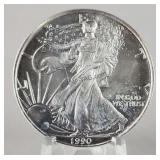 1990 1oz American Silver Eagle