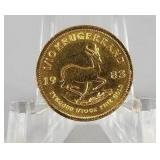 1983 1/10oz Gold South African Krugerrand