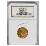 1909 5 Dollar Gold Indian Head NGC MS62