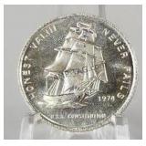 1974 .999 Silver Half Ounce USS Constitution Round