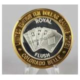 999 Silver Colorado Belle $10 Gaming Token
