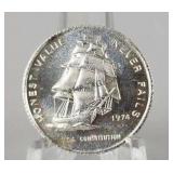 1974 .999 Silver Half Ounce USS Constitution Round