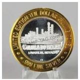 999 Silver Colorado Belle $10 Gaming Token