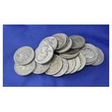 $5.00 (20) Washington Silver Quarters 1932-1964