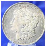 1891 Morgan Dollar Toned