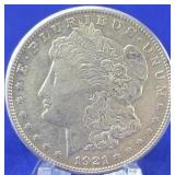 1921-S Morgan Dollar AU+