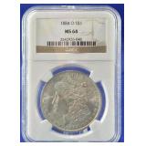 1884-O Morgan Dollar NGC MS 64