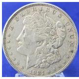 1921-D Morgan Dollar AU