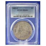 1885-O Morgan Dollar PCGS MS 64+