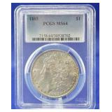 1885 Morgan Dollar PCGS MS 64