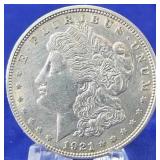 1921-D Morgan Dollar UNC.