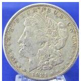 1921-S Morgan Dollar AU