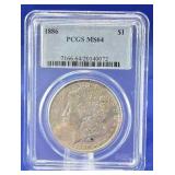 1886 Morgan Dollar PCGS MS 64