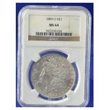 1885-O Morgan Dollar NGC MS 64