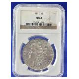 1885-O Morgan Dollar NGC MS 64