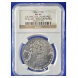 1884-O Morgan Dollar NGC MS 64