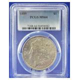 1889 Morgan Dollar PCGS MS 64