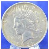 1922 Peace Dollar AU+