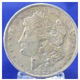 1921 Morgan Dollar AU