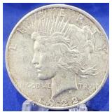 1922-D Peace Dollar AU