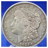 1921-D Morgan Dollar Toned Unc