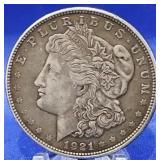 1921-D Morgan Dollar Toned Unc
