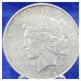 1922-D Peace Dollar BU