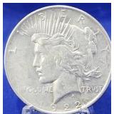 1922-D Peace Dollar Unc
