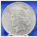 1922 Peace Dollar Unc