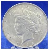 1923 Peace Dollar BU