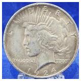 1924 Peace Dollar Toned Unc.
