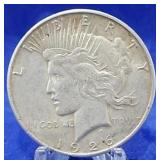 1926-S Peace Dollar AU+
