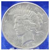 1925 Peace Dollar AU+