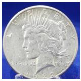 1922-S Peace Dollar AU+