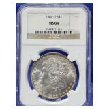 1884-O Morgan Dollar NGC MS 64