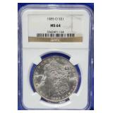 1885-O Morgan Dollar NGC MS 64