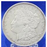 1921-D Morgan Dollar Unc