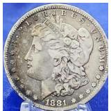 1881-S Morgan Dollar Toned